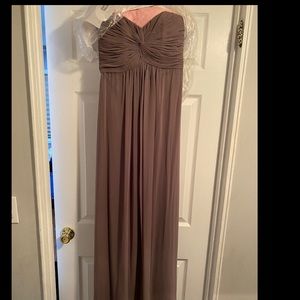 mocha after six bridesmaid dress worn once